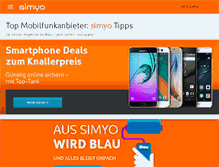 Tablet Screenshot of aktion.simyo.de